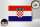 Holzschild Flagge Kroatien 18x12 cm Flag of Croatia