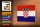 Holzschild Flagge Kroatien 18x12 cm Flag of Croatia