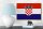 Holzschild Flagge Kroatien 18x12 cm Flag of Croatia