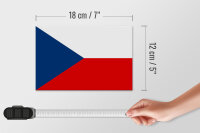 Holzschild Flagge Tschechien 18x12cm Flag Czech Republic