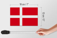 Holzschild Flagge Dänemark 18x12cm Flag of Denmark