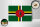 Holzschild Flagge Dominicas 18x12cm Flag of Dominica