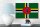 Holzschild Flagge Dominicas 18x12cm Flag of Dominica
