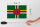 Holzschild Flagge Dominicas 18x12cm Flag of Dominica