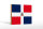 Holzschild Flagge Dominikanische Republik 18x12cm Flag