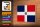 Holzschild Flagge Dominikanische Republik 18x12cm Flag