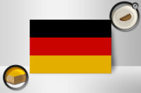 Holzschild Flagge Deutschlands 18x12 cm Flag of Germany Dekoration