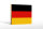 Holzschild Flagge Deutschlands 18x12 cm Flag of Germany Dekoration