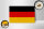 Holzschild Flagge Deutschlands 18x12 cm Flag of Germany Dekoration