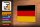Holzschild Flagge Deutschlands 18x12 cm Flag of Germany Dekoration