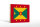 Holzschild Flagge Grenadas 18x12 cm Flag of Grenada Dekoration