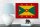 Holzschild Flagge Grenadas 18x12 cm Flag of Grenada Dekoration