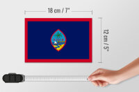 Holzschild Flagge Guams 18x12 cm Flag of Guam Dekoration