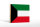 Holzschild Flagge Kuwaits 18x12 cm Flag of Kuwait Dekoration