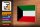 Holzschild Flagge Kuwaits 18x12 cm Flag of Kuwait Dekoration
