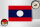 Holzschild Flagge Laos 18x12 cm Flag of Laos Dekoration