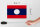 Holzschild Flagge Laos 18x12 cm Flag of Laos Dekoration