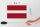 Holzschild Flagge Lettlands 18x12 cm Flag of Latvia Dekoration