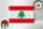 Holzschild Flagge Libanon 18x12 cm Flag of Lebanon Dekoration