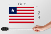 Holzschild Flagge Liberias 18x12 cm Flag of Liberia Dekoration