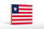 Holzschild Flagge Liberias 18x12 cm Flag of Liberia Dekoration