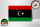 Holzschild Flagge Libyens 18x12 cm Flag of Libya Dekoration