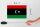 Holzschild Flagge Libyens 18x12 cm Flag of Libya Dekoration