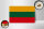 Holzschild Flagge Litauens 18x12 cm Flag of Lithuania Dekoration