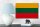 Holzschild Flagge Litauens 18x12 cm Flag of Lithuania Dekoration