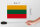 Holzschild Flagge Litauens 18x12 cm Flag of Lithuania Dekoration