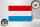 Holzschild Flagge Luxemburgs 18x12 cm Flag of Luxembourg Dekoration