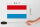 Holzschild Flagge Luxemburgs 18x12 cm Flag of Luxembourg Dekoration