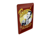 Blechpostkarte Bier 10x14 cm Beer it´s whats for...