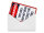 Blechpostkarte Hinweis 10x14 cm Warnung this area has not been Deko Schild