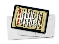 Blechpostkarte Spruch 10x14 cm wir sind eine Familie zusammen Deko Schild