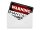 Blechpostkarte Hinweis 14x10 cm Warning Man Cave enter at your Deko Schild