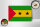 Holzschild Flagge São Tomé und Príncipe 18x12 cm São Tomé Dekoration