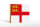Holzschild Flagge Sark 18x12 cm Flag of Sark Dekoration