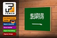 Holzschild Flagge Saudi-Arabien 18x12 cm Flag Saudi Arabia Dekoration