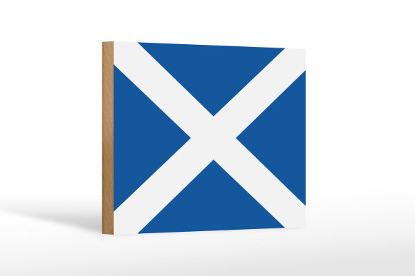 Holzschild Flagge Schottlands 18x12 cm Flag of Scotland Dekoration