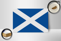 Holzschild Flagge Schottlands 18x12 cm Flag of Scotland Dekoration