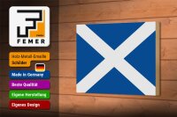 Holzschild Flagge Schottlands 18x12 cm Flag of Scotland Dekoration