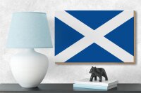 Holzschild Flagge Schottlands 18x12 cm Flag of Scotland Dekoration