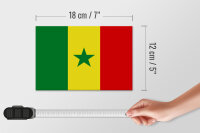 Holzschild Flagge Senegal 18x12 cm Flag of Senegal Dekoration