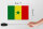 Holzschild Flagge Senegal 18x12 cm Flag of Senegal Dekoration
