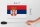 Holzschild Flagge Serbiens 18x12 cm Flag of Serbia Dekoration