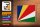 Holzschild Flagge Seychellen 18x12 cm Flag of Seychelles Dekoration