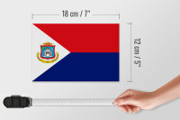 Holzschild Flagge Sint Maartens 18x12 cm Flag Sint Maarten Dekoration