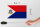 Holzschild Flagge Sint Maartens 18x12 cm Flag Sint Maarten Dekoration