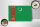 Holzschild Flagge Turkmenistans 18x12 cm Flag Turkmenistan Dekoration